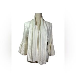 Luciano Dante’ Cardigan Women’s size M Cream Color Balloon Sleeves